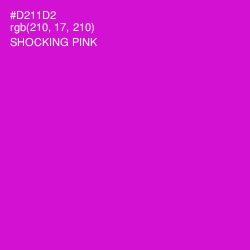 #D211D2 - Shocking Pink Color Image