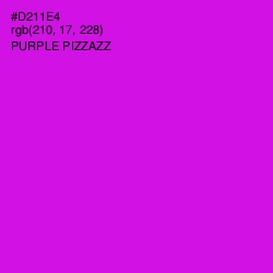 #D211E4 - Purple Pizzazz Color Image