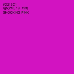 #D213C1 - Shocking Pink Color Image