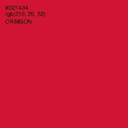 #D21434 - Crimson Color Image