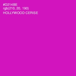 #D214BE - Hollywood Cerise Color Image