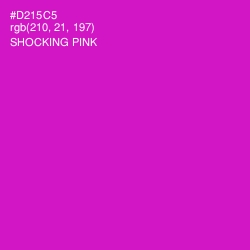 #D215C5 - Shocking Pink Color Image