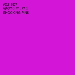 #D215D7 - Shocking Pink Color Image