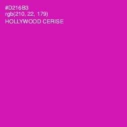 #D216B3 - Hollywood Cerise Color Image