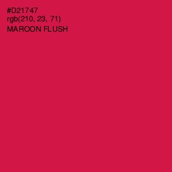 #D21747 - Maroon Flush Color Image