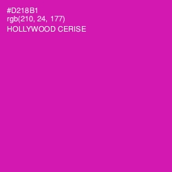 #D218B1 - Hollywood Cerise Color Image