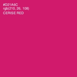 #D21A6C - Cerise Red Color Image
