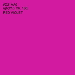 #D21AA0 - Red Violet Color Image