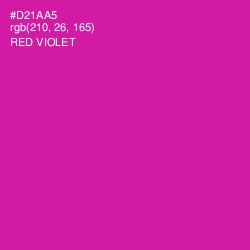 #D21AA5 - Red Violet Color Image