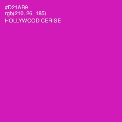 #D21AB9 - Hollywood Cerise Color Image