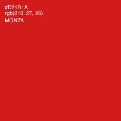 #D21B1A - Monza Color Image