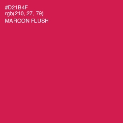 #D21B4F - Maroon Flush Color Image