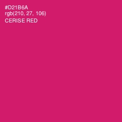 #D21B6A - Cerise Red Color Image