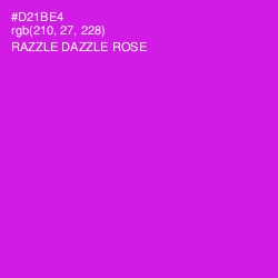 #D21BE4 - Razzle Dazzle Rose Color Image