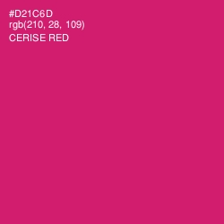 #D21C6D - Cerise Red Color Image