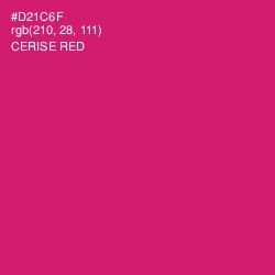 #D21C6F - Cerise Red Color Image