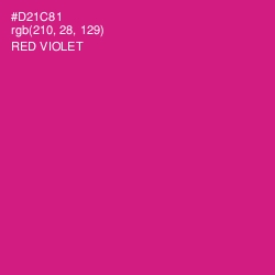 #D21C81 - Red Violet Color Image