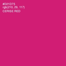 #D21D75 - Cerise Red Color Image