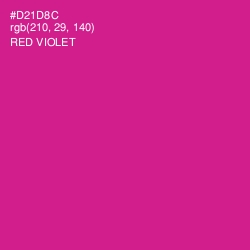 #D21D8C - Red Violet Color Image