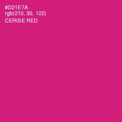 #D21E7A - Cerise Red Color Image