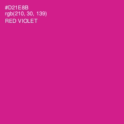 #D21E8B - Red Violet Color Image