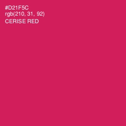 #D21F5C - Cerise Red Color Image