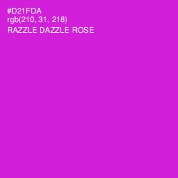 #D21FDA - Razzle Dazzle Rose Color Image