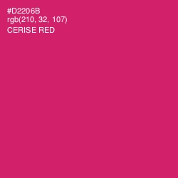 #D2206B - Cerise Red Color Image