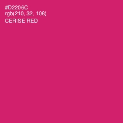 #D2206C - Cerise Red Color Image