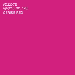#D2207E - Cerise Red Color Image