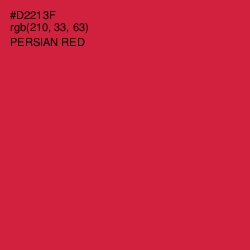 #D2213F - Persian Red Color Image