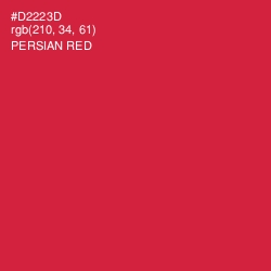 #D2223D - Persian Red Color Image