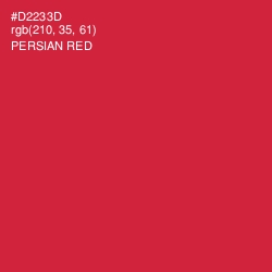 #D2233D - Persian Red Color Image