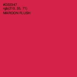 #D22347 - Maroon Flush Color Image