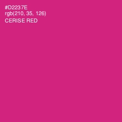 #D2237E - Cerise Red Color Image