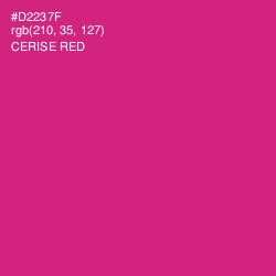 #D2237F - Cerise Red Color Image