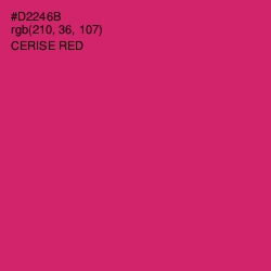 #D2246B - Cerise Red Color Image