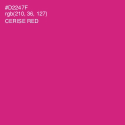 #D2247F - Cerise Red Color Image