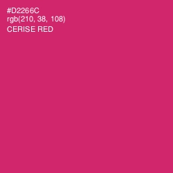 #D2266C - Cerise Red Color Image