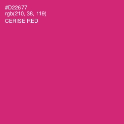 #D22677 - Cerise Red Color Image