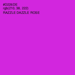 #D226DE - Razzle Dazzle Rose Color Image