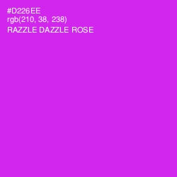 #D226EE - Razzle Dazzle Rose Color Image