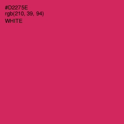 #D2275E - Maroon Flush Color Image