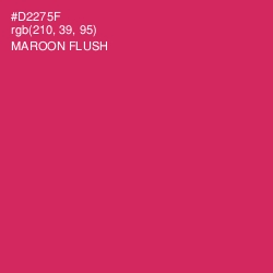 #D2275F - Maroon Flush Color Image