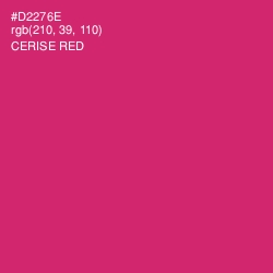 #D2276E - Cerise Red Color Image