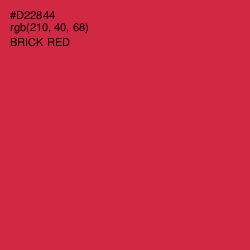 #D22844 - Brick Red Color Image