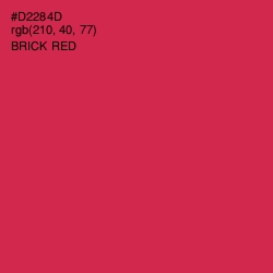 #D2284D - Brick Red Color Image