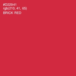 #D22941 - Brick Red Color Image