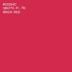 #D2294C - Brick Red Color Image