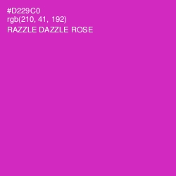 #D229C0 - Razzle Dazzle Rose Color Image
